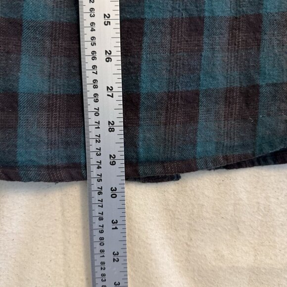 MATIX Men's Long Sleeve Flannel Plaid Snap Up Shirt Size Large - Picture 9 of 9